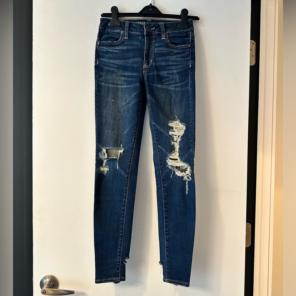 American Eagle Ripped Skinny Jeans